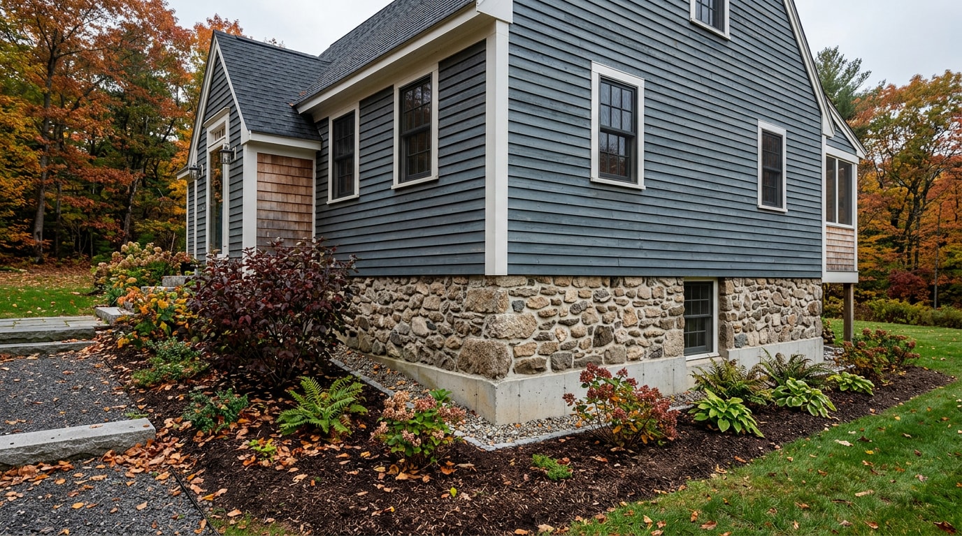 Residential foundation wall on a home in Cobleskill, NY