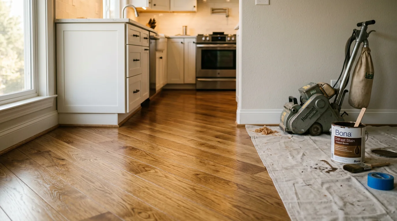 New flooring installation in residential home
